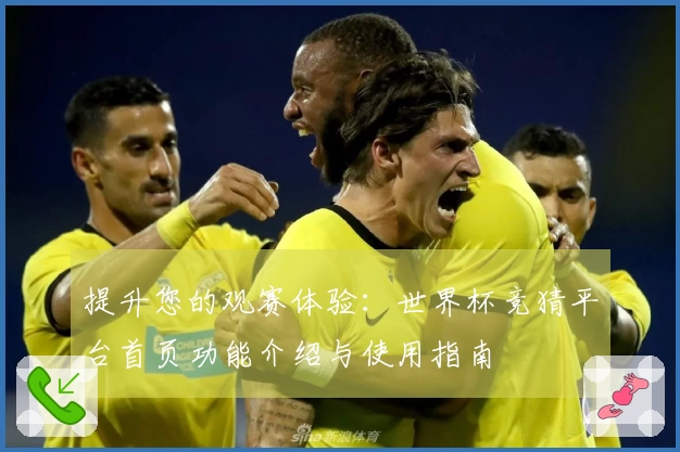提升您的观赛体验：世界杯竞猜平台首页功能介绍与使用指南